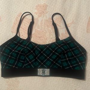 EUC VICTORIAS SECRET COTTON SCOOP NECK BRALETTE SZ SMALL